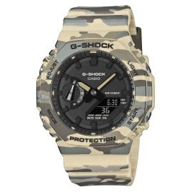 Casio GA-2100CM-5AER G-Shock Classic Ana-Digi Armbanduhr Beige/Grau