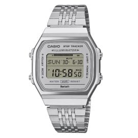 Casio ABL-100WE-7AEF Vintage Iconic Digital Watch Bluetooth Silver-Coloured