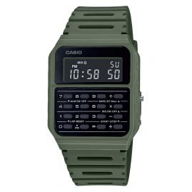Casio CA-53WF-3BEF Vintage Edgy Armbanduhr mit Rechner Grün