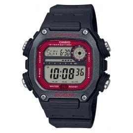 Casio DW-291H-1BVEF Collection Herrenuhr Digital Schwarz/Rot
