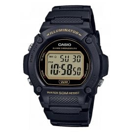 Casio W-219H-1A2VEF Collection Digital Watch Black/Gold Tone