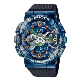 Casio GM-110EARTH-1AER G-Shock Herren-Armbanduhr Schwarz/Blau