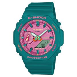 Casio GMA-S2100BS-3AER G-Shock Classic Ana-Digi Armbanduhr Petrol/Pink