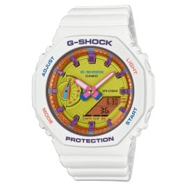 Casio GMA-S2100BS-7AER G-Shock Classic Ana-Digi Wristwatch White/Purple