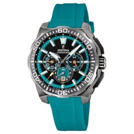 Festina F20725/6 Men's Watch Chronograph Black/Turquoise