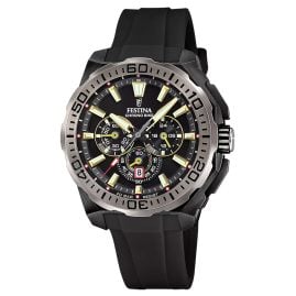 Festina F20726/3 Herrenuhr Chronograph Schwarz/Goldfarben