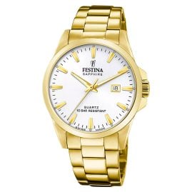 Festina F20044/2 Herrenarmbanduhr mit Saphirglas Goldfarben