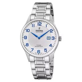 Festina F20067/1 Herrenuhr Stahl/Silberfarben mit Saphirglas