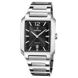 Festina F20677/4 Men's Watch Rectangular Black