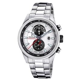 Festina F20694/1 Herren-Chronograph Silberfarben/Schwarz