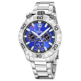Festina F20743/3 Men's Watch Bullhead Blue with Steel Bracelet