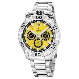 Festina F20743/4 Men's Watch Bullhead Yellow with Steel Bracelet