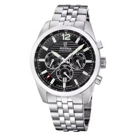Festina F20742/3 Herren-Armbanduhr Chronograph Stahl/Schwarz