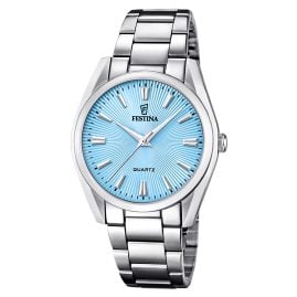 Festina F20622/P Damenuhr Quarz Stahl/Türkis