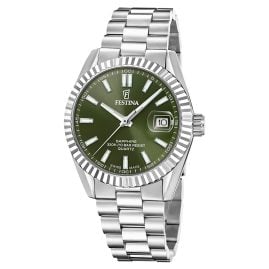 Festina F20084/C Herrenuhr Stahl/Grün mit Saphirglas