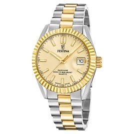 Festina F20085/A Herrenuhr Zweifarbig mit Saphirglas