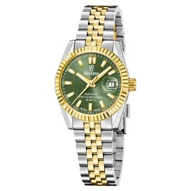 Festina F20088/4 Damenuhr Bicolor/Moosgrün 10 bar