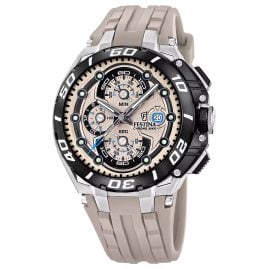 Festina F20755/2 Herren-Chronograph Chrono Bike Silikon Sandfarben