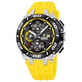 Festina F20755/5 Herren-Chronograph Chrono Bike Silikon Gelb