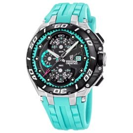 Festina F20755/7 Herrenuhr Chronograph Chrono Bike Silikon Azurblau
