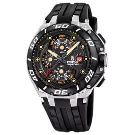 Festina F20755/8 Herren-Armbanduhr Chronograph Chrono Bike Silikon Schwarz