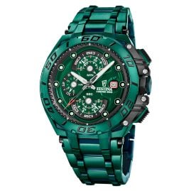 Festina F20758/1 Herrenuhr Chronograph Chrono Bike Special Edition Dunkelgrün