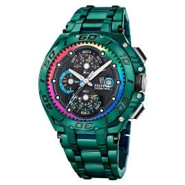 Festina F20760/1 Herren-Chronograph Chrono Bike Special Edition Grün Bunt