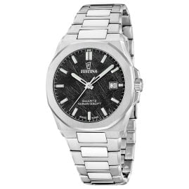 Festina F20100/5 Herrenuhr Stahl/Schwarz mit Saphirglas