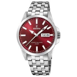 Festina F20357/G Herrenuhr Quarz Stahl/Rot