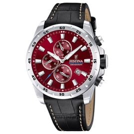 Festina F20692/5 Herrenuhr Chronograph Schwarz/Rot