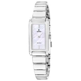 Festina F20767/1 Damen-Armbanduhr Quarz Rechteckig Perlmutt