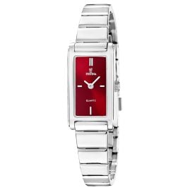 Festina F20767/4 Damenarmbanduhr Quarz Rechteckig Rot