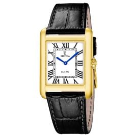 Festina F20772/1 Herrenuhr Quarz Rechteckig Schwarz/Goldfarben