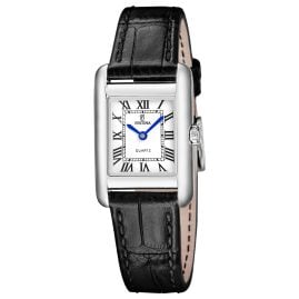 Festina F20773/1 Ladies´ Watch Quartz Rectangular Leather Strap Black