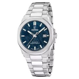 Festina F20100/4 Herrenuhr Stahl/Blau mit Saphirglas