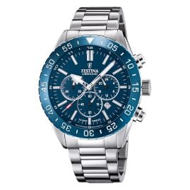 Festina F20575/2 Men´s Watch Chronograph with Sapphire Crystal Blue
