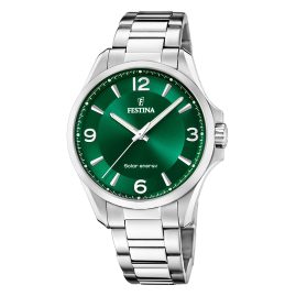 Festina F20656/3 Solaruhr für Herren Stahl/Grün