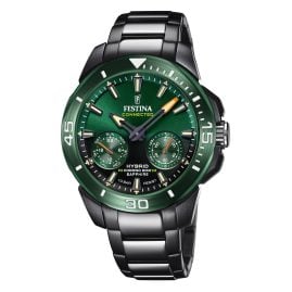 Festina F20646/1 Hybrid Watch for Men Smartwatch Black/Green