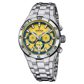 Festina F20670/4 Men's Watch Chronograph Steel/Yellow