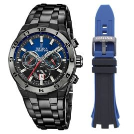 Festina F20673/1 Men's Watch Chronograph Black/Blue Special Edition