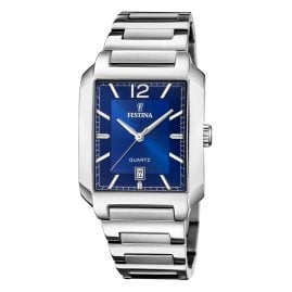Festina F20677/3 Men's Watch Rectangular Steel/Blue