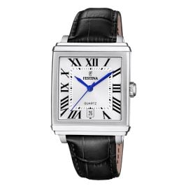 Festina F20681/1 Men's Wristwatch Rectangular with Leather Strap