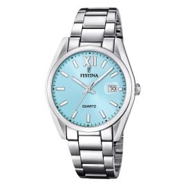 Festina F20683/2 Men's Wristwatch Quartz Steel/Light Blue