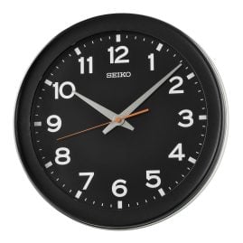 Seiko QXA835K Wanduhr Quarz Schwarz Gut Ablesbar