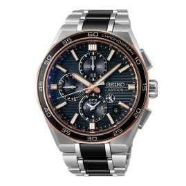 Seiko SSH180J1 Astron GPS Solar Men's Watch Chrono Titanium Two-Colour