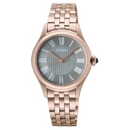 Seiko SUR614P1 Damenuhr Klassik Quarz Roségoldfarben/Grau