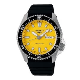 Seiko SRPL87K1 Seiko 5 Sports Men´s Watch Automatic Black/Yellow
