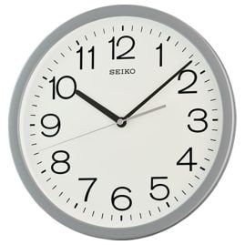 Seiko QXA847N Wanduhr Quarz Hellgrau Gut Ablesbar