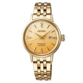 Seiko SRE018J1 Presage Women's Watch Automatic Gold Tone