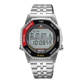 Seiko SMGG19P Unisex Digitaluhr Chronograph Rotocall Schwarz/Rot
